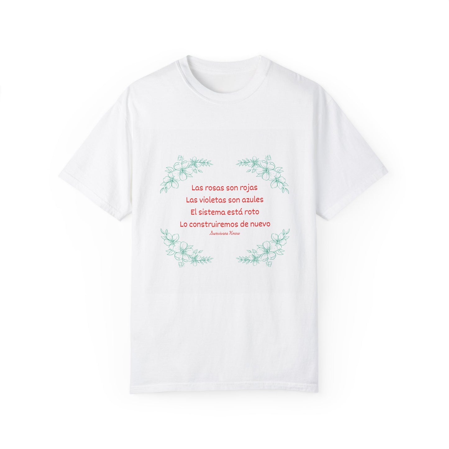 Inspirational Verse Unisex Garment-Dyed T-Shirt for Creative Minds