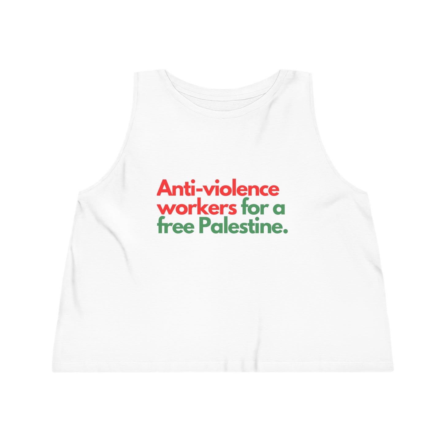 Free Palestine! Women's Dancer Cropped Tank Top