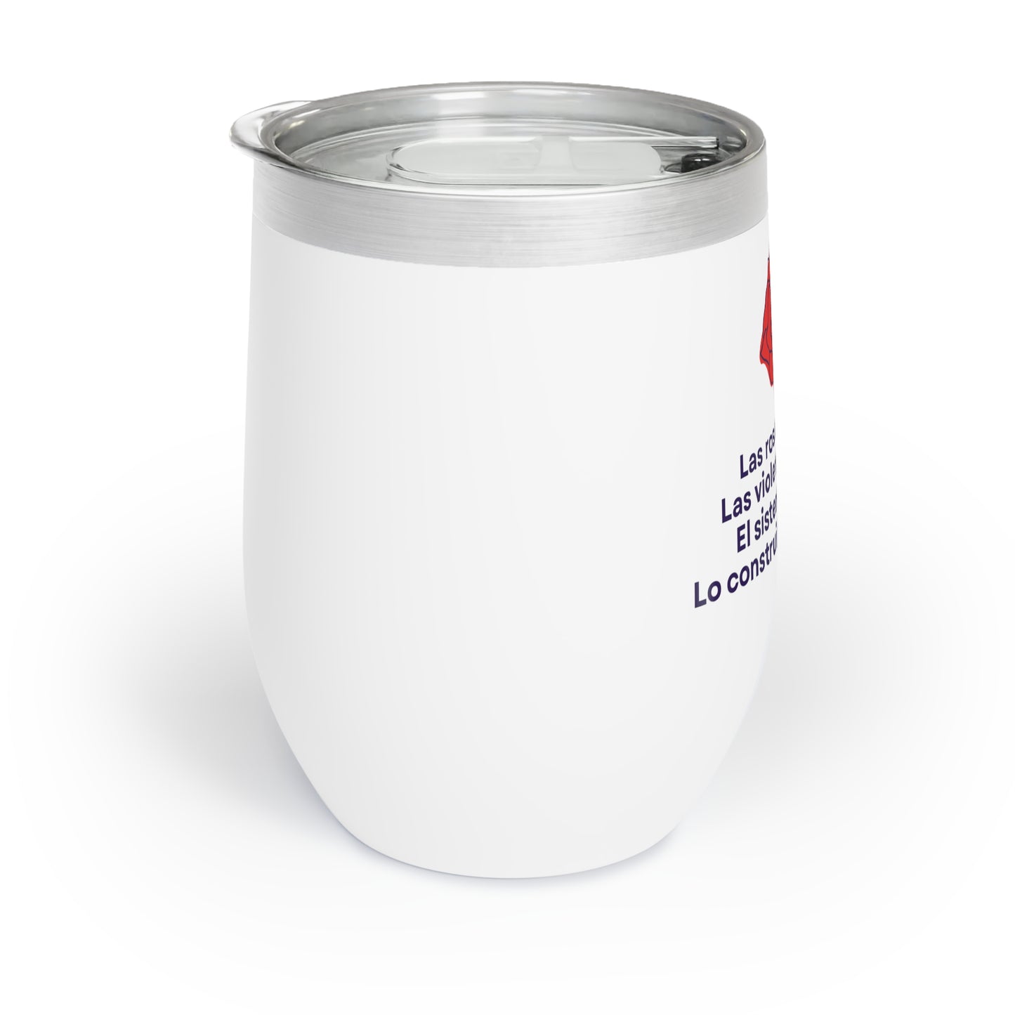Inspirational Wine Tumbler - Empowering Verse & Rose Design