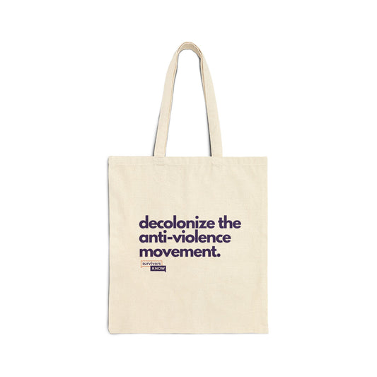Decolonize - Cotton Canvas Tote Bag