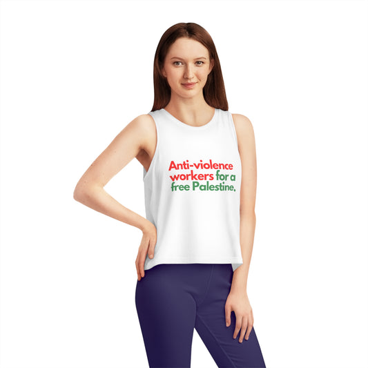 Free Palestine! Women's Dancer Cropped Tank Top