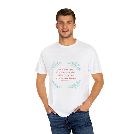 Inspirational Verse Unisex Garment-Dyed T-Shirt for Creative Minds